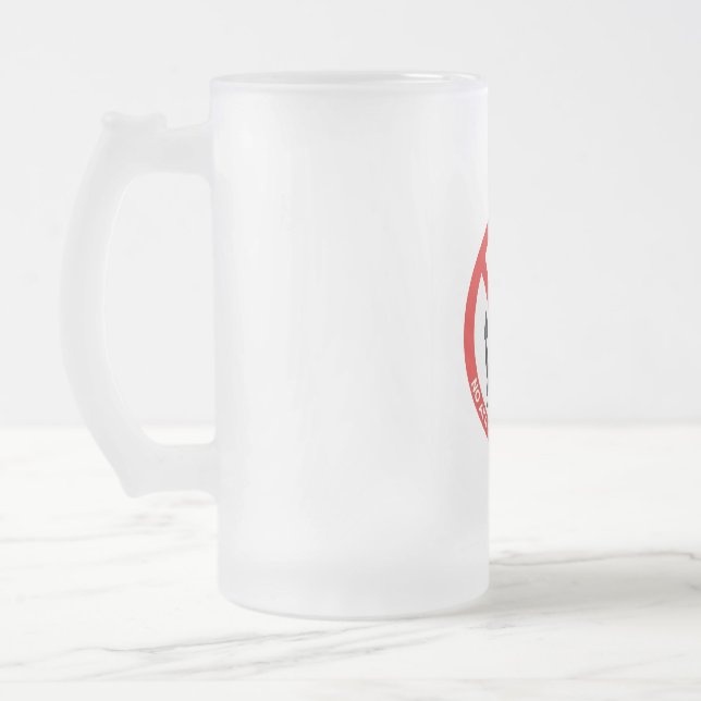 Caneca De Cerveja Vidro Jateado No attachments in my life (Esquerda)
