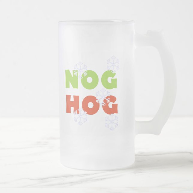 Caneca De Cerveja Vidro Jateado Nog Hog (Direita)