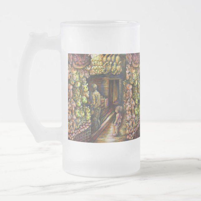 Caneca De Cerveja Vidro Jateado Norte do Circo (Esquerda)