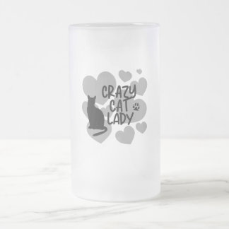 Caneca De Cerveja Vidro Jateado Notebook de Lady Cat Louco