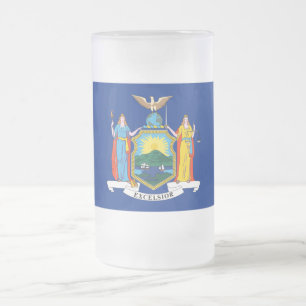 Caneca De Cerveja Vidro Jateado Nova York: O Estado Imperial, Bandeira da Grande M