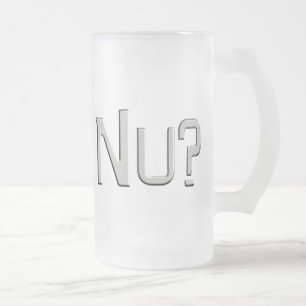 Caneca De Cerveja Vidro Jateado Nu