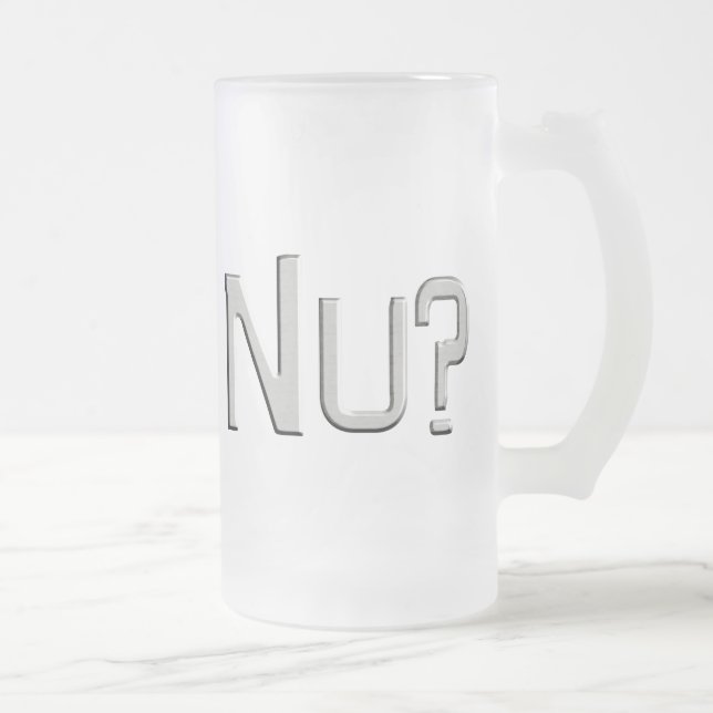 Caneca De Cerveja Vidro Jateado Nu (Direita)