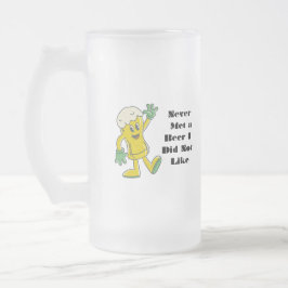 Caneca De Cerveja Vidro Jateado Nunca encontrei uma cerveja que eu não gostava em 
