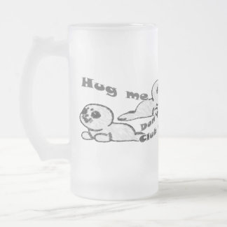 Caneca De Cerveja Vidro Jateado O abraço, não bate o vidro de fosco