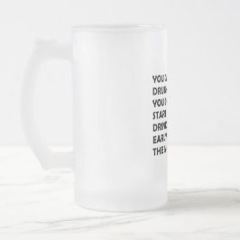 Caneca De Cerveja Vidro Jateado O Bebedor Feliz