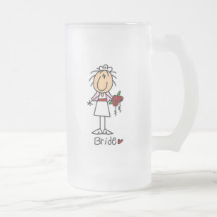 Caneca De Cerveja Vidro Jateado O camiseta e os presentes da noiva