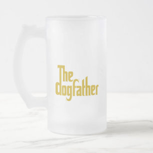 Caneca De Cerveja Vidro Jateado O Dogfather - Presente do Dia dos Pais para o pai