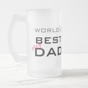 Caneca De Cerveja Vidro Jateado O melhor Dia de os pais Stepdad do mundo personali