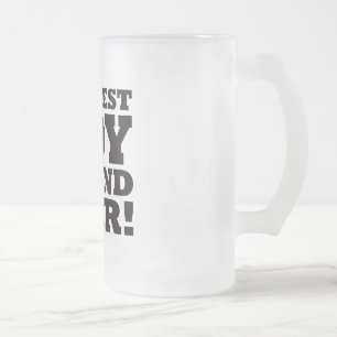 Caneca De Cerveja Vidro Jateado O melhor namorado nunca