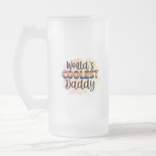 Caneca De Cerveja Vidro Jateado O Pai mais legal do mundo - o Dia do Pai Divertido