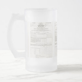 Caneca De Cerveja Vidro Jateado O primeiro imposto sobre o rendimento da América, 