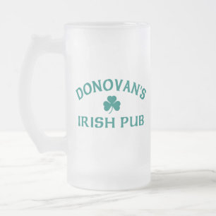 Caneca De Cerveja Vidro Jateado O Pub Irlandês de Donovan