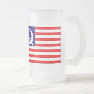 Caneca De Cerveja Vidro Jateado Obama-Biden2008 gelado
