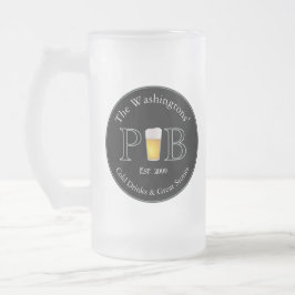 Caneca De Cerveja Vidro Jateado Óculos de Bebendo Clássico do Pub Moderno