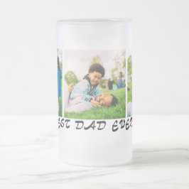 Caneca De Cerveja Vidro Jateado Oferta de Manutenção da Família de Colagem de Foto