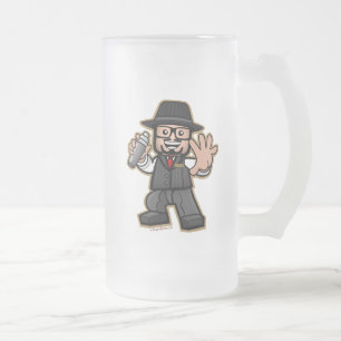 Caneca De Cerveja Vidro Jateado Oficial #3inchRichard