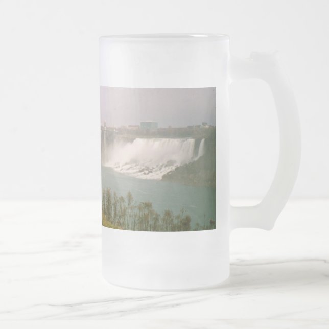 Caneca De Cerveja Vidro Jateado Oh Niagara! (Direita)