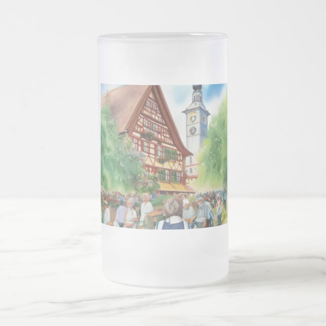 Caneca De Cerveja Vidro Jateado Oktoberfest (Centro)