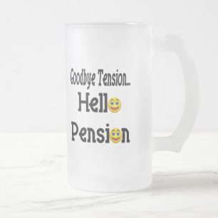 Caneca De Cerveja Vidro Jateado Olá! pensão de aposentadoria