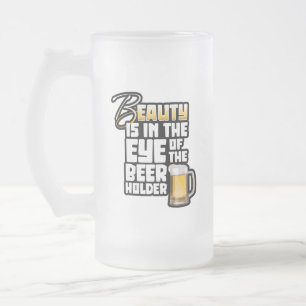 Caneca De Cerveja Vidro Jateado Olho do Detentor de Cerveja - Bebê Engraçado