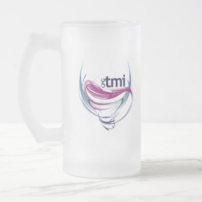 Caneca De Cerveja Vidro Jateado OMG! Tmi! (Esquerda)
