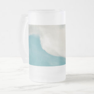 Caneca De Cerveja Vidro Jateado ondas em todas as direções