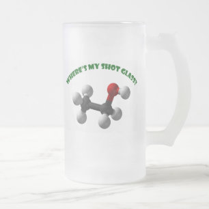 Caneca De Cerveja Vidro Jateado Onde está meu Vidro-Álcool etílico do tiro