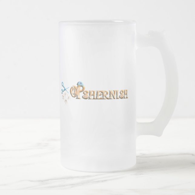Caneca De Cerveja Vidro Jateado Opshernish (Direita)