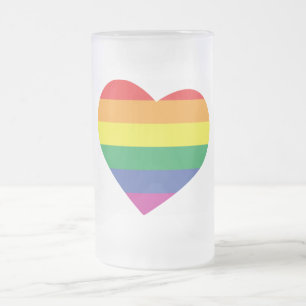 Caneca De Cerveja Vidro Jateado Orgulho gay