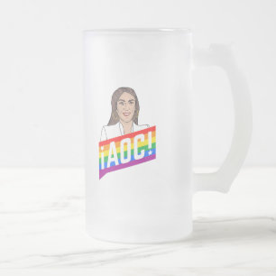 Caneca De Cerveja Vidro Jateado Orgulho LGBT AOC