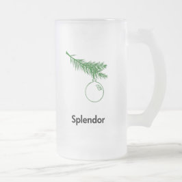 Caneca De Cerveja Vidro Jateado Ornament Splendor