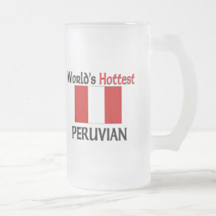 Caneca De Cerveja Vidro Jateado Os Peruvian os mais quentes do mundo