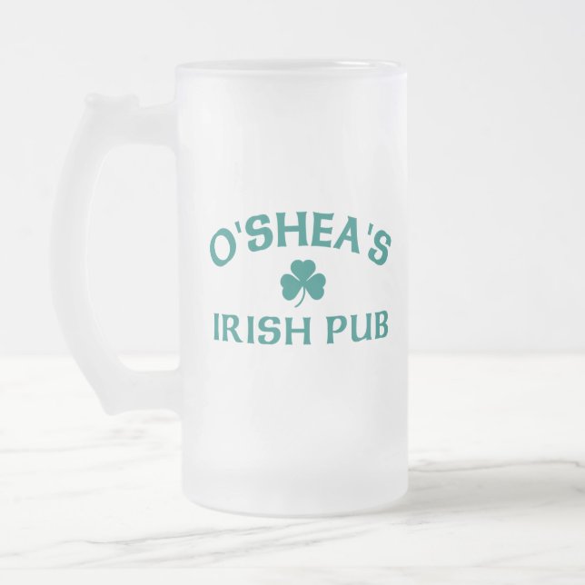 Caneca De Cerveja Vidro Jateado O'Shea's Irish Pub (Esquerda)