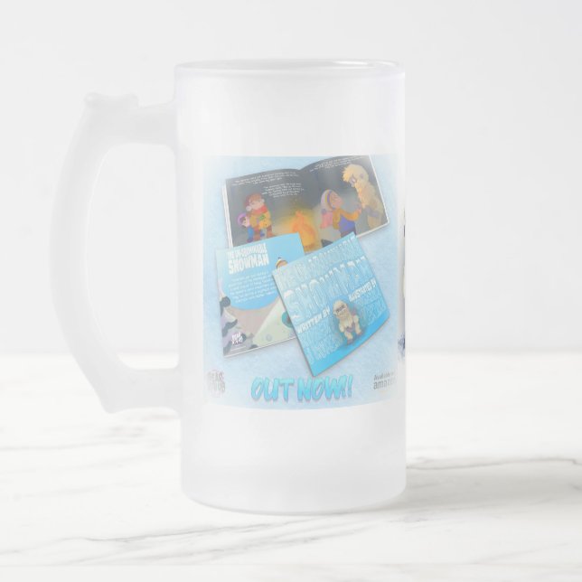 Caneca De Cerveja Vidro Jateado #OUnabominableSnowman 2 (Esquerda)