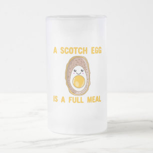 Caneca De Cerveja Vidro Jateado Ovo escocês é um alimento Cheio - ovo escocês K