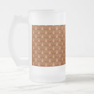 Caneca De Cerveja Vidro Jateado Padrão Boho Retro no Estilo dos Anos 70