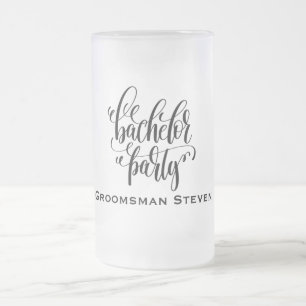 Caneca De Cerveja Vidro Jateado Padrinho de casamento Personalizado do Partido do