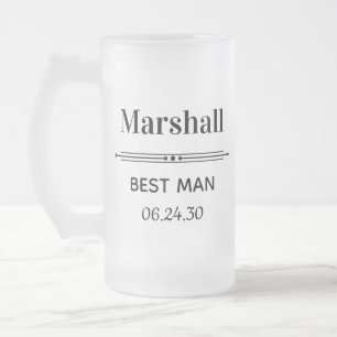 Caneca De Cerveja Vidro Jateado Padrinho Personalizado