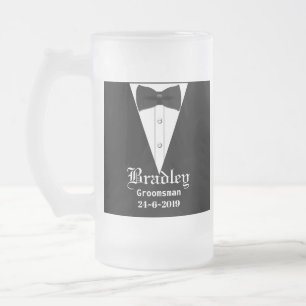 Caneca De Cerveja Vidro Jateado Padrinhos de casamento Personalizados Personalizad