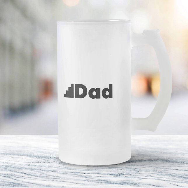 Caneca De Cerveja Vidro Jateado Pai adotivo (Criador carregado)