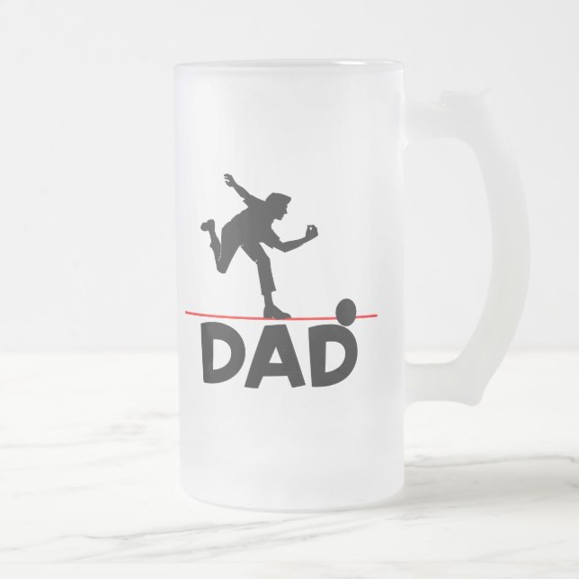 Caneca De Cerveja Vidro Jateado Pai da boliche (Direita)