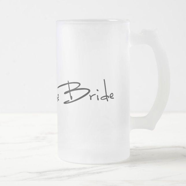 CANECA DE CERVEJA VIDRO JATEADO PAI DA NOIVA (Direita)
