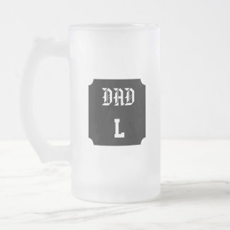 Caneca De Cerveja Vidro Jateado Papa Monogramme Personnalisable
