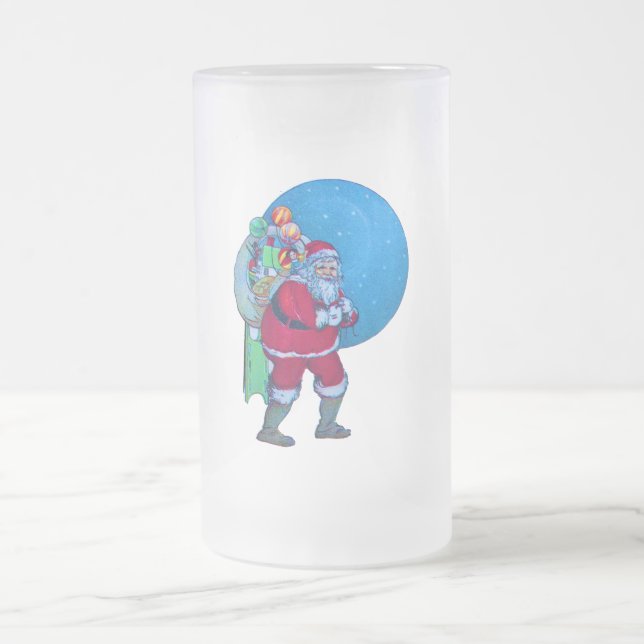 CANECA DE CERVEJA VIDRO JATEADO PAPAIS NOEIS, PRESENTE DE NATAL E BRINQUEDOS NO CÉ (Centro)