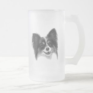 Caneca De Cerveja Vidro Jateado Papillon