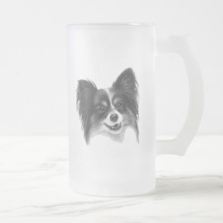 Caneca De Cerveja Vidro Jateado Papillon