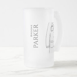 Caneca De Cerveja Vidro Jateado Parabéns White Casaco Ceremonia Doctor
