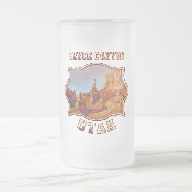 Caneca De Cerveja Vidro Jateado Parque nacional da garganta de Bryce (Centro)