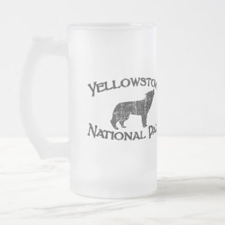 Caneca De Cerveja Vidro Jateado Parque nacional de Yellowstone